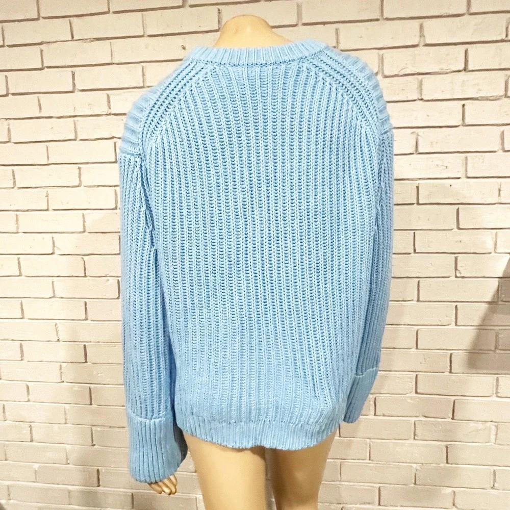 J. Crew Heritage cotton fisherman crewneck‎ sweater